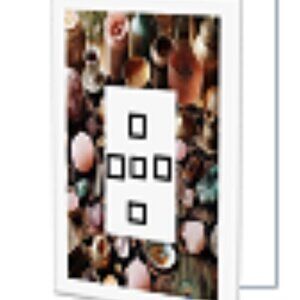 tarot reading greeting card 5 cards selection on design